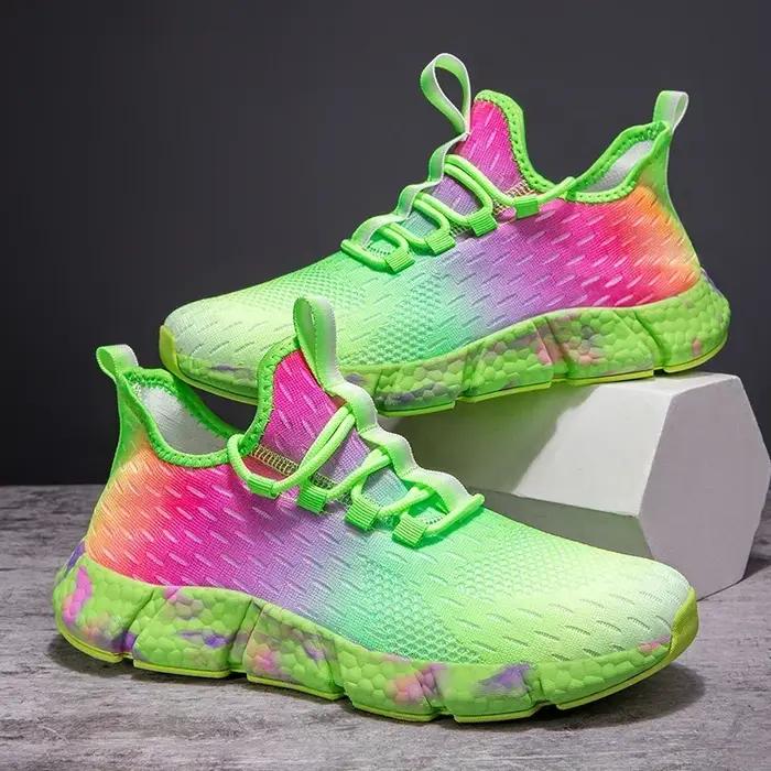 2025 respirant femmes hommes chaussures de course coloré femmes baskets anti-dérapant mode Couple ch