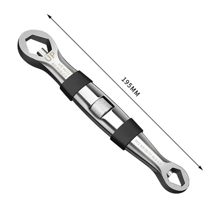Jeu de clés universelles 23 en 1, cliquets réglables, 7-19mm, CR-V clés, multi-outils manuels flexib