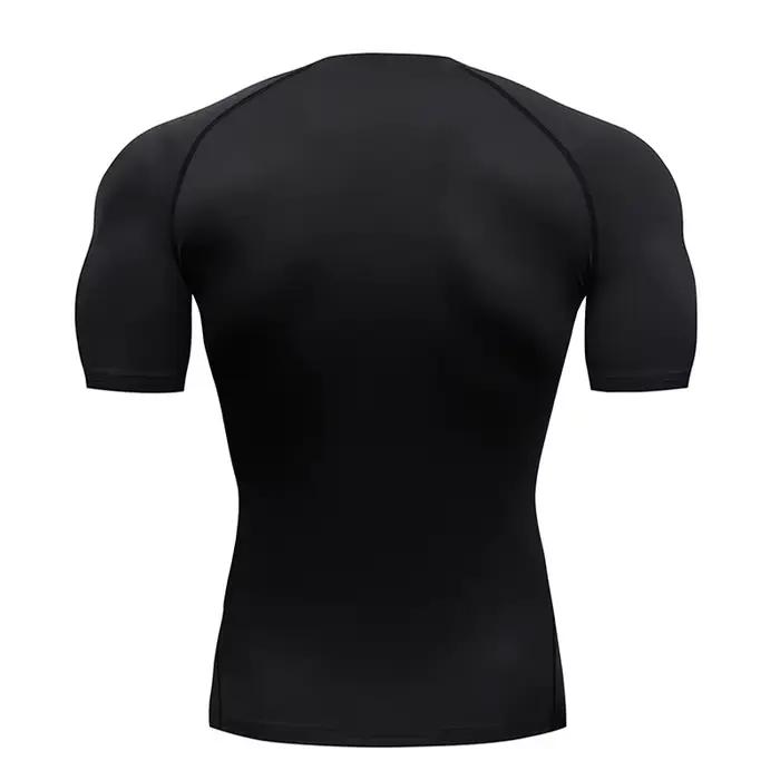 Chauve-souris imprimé hommes T-Shirt serré course Compression Compression T-Shirt salle de sport Fit