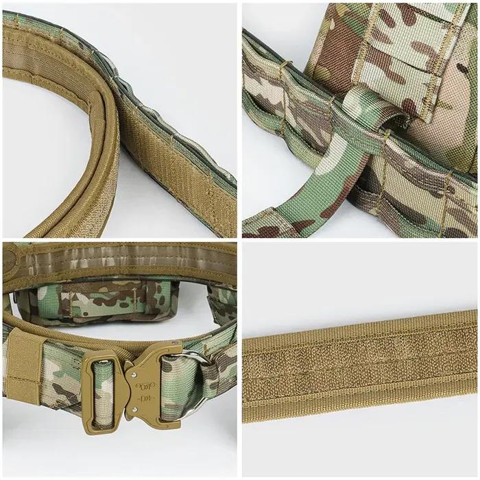 Ensembles de ceintures de combat en plein air, ceintures de service, ceinture utilitaire Airsoft pou