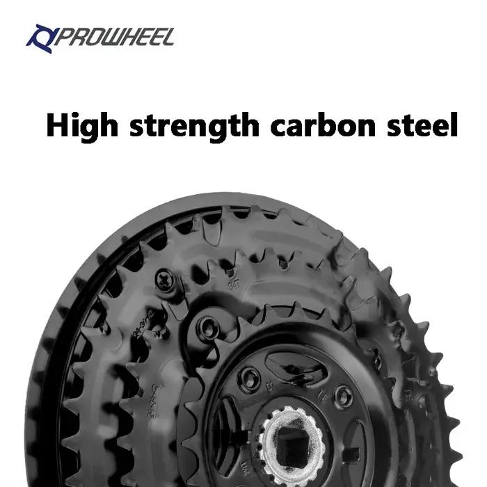 PROWHEEL pédalier de vélo 24-34-42T 28-38-48T 7/8/9 vitesses vtt jeu de manivelle de vélo 170mm trou