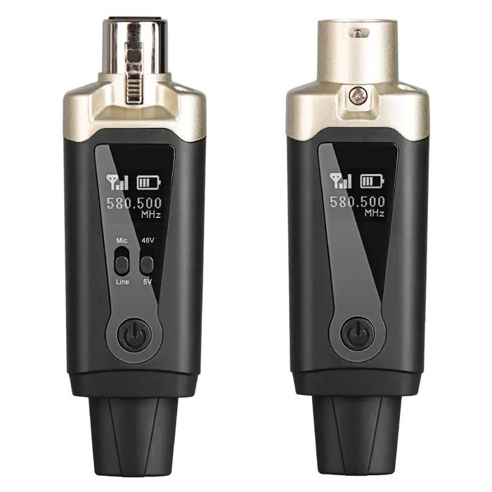 Système de Microphone sans fil, transmetteur et récepteur XLR sans fil UHF pour Microphone dynamique