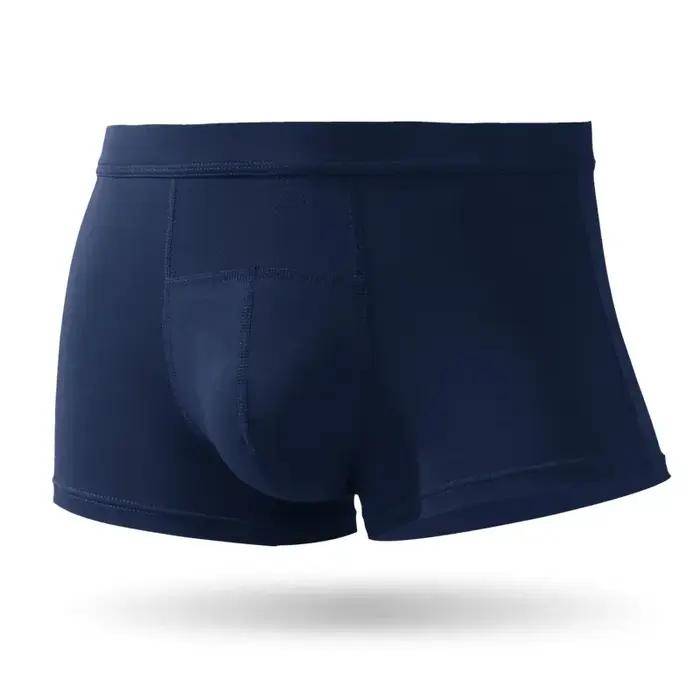 Slips en soie et modal avant plat quatre pièces sous-vêtements légers et respirants pour homme activités sportives et occasions estivales