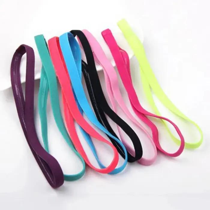 1/5/10 pièces bandeau élastique mince bandeau Football course cheveux accessoires mode Simple antidé