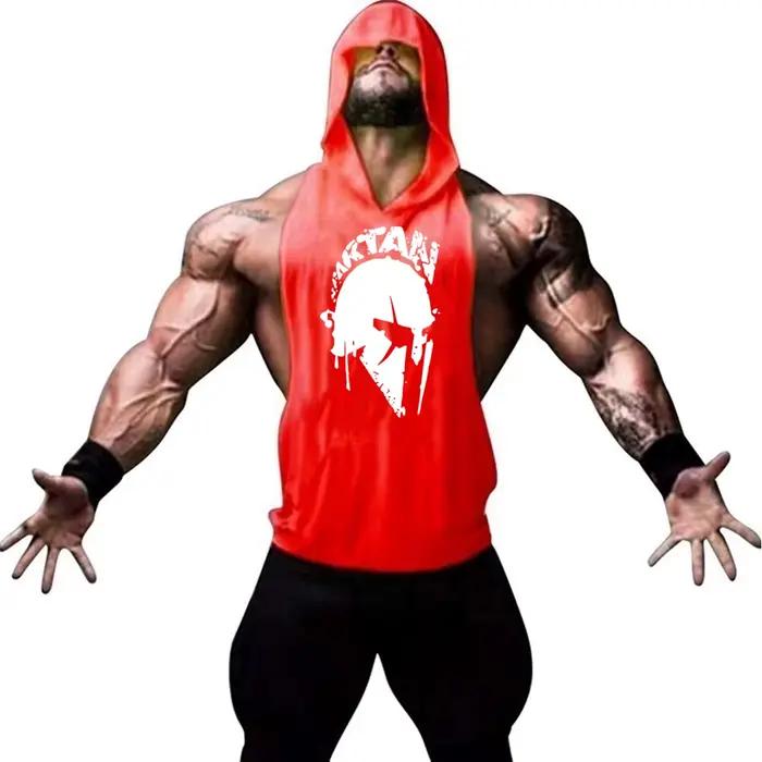 T-shirt à capuche homme fitness musculation - Nouvelle marque précieuse pour entraînement
