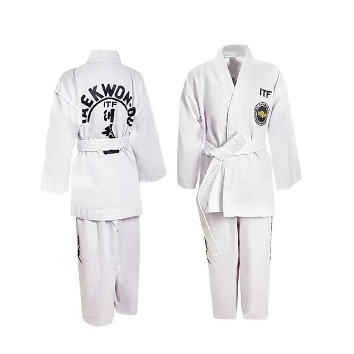 Uniforme professionnel de Taekwondo ITF, vêtements de karaté et de Judo, broderie entière, costume d
