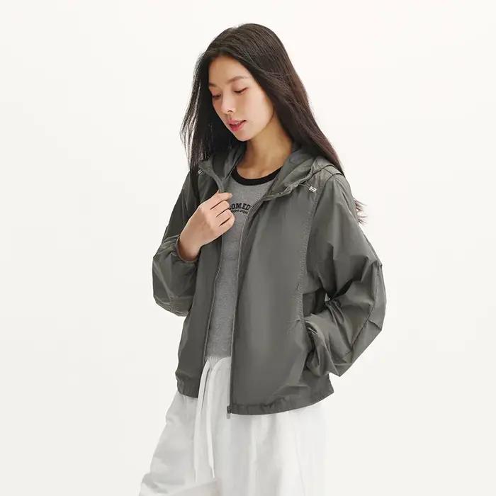 Veste UV Femme Semir 2026 – Sensation de Fraîcheur, Maille Respirante, Coupe Ample, Capuche à Cordon