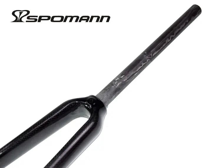 Date 700C 25.4mm course vélo de route brillant mat 3K UD fourche entièrement en fibre de carbone pis