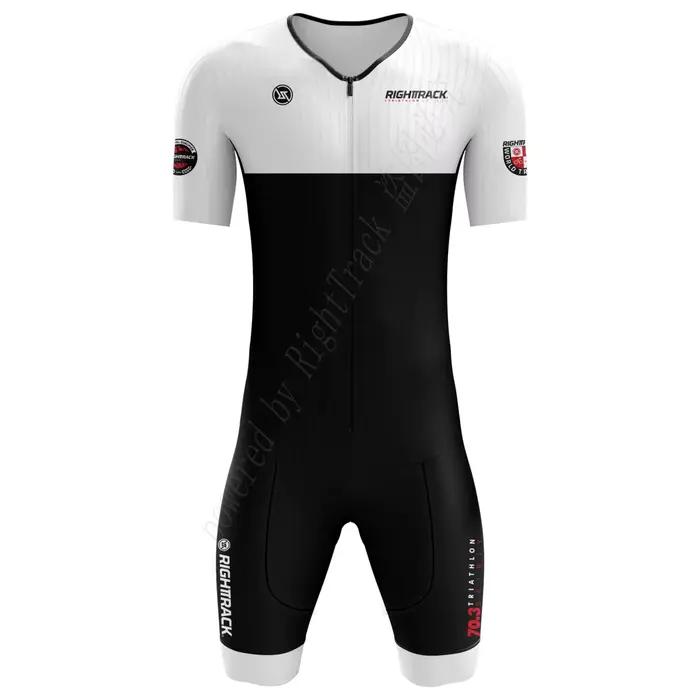 Nouveau Triathlon 70.3 Trisuit Champ du monde combinaison à manches courtes vêtements natation cycli
