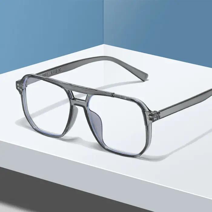 Lunettes d'ordinateur transparentes, monture carrée Anti-lumière bleue pour femmes et hommes, lunett