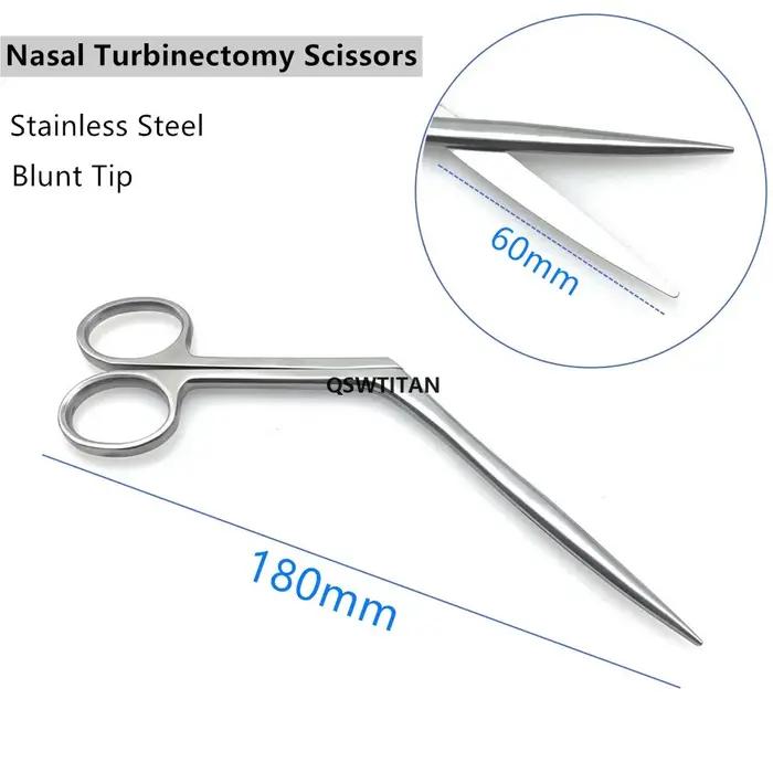 Ciseaux nasaux en acier inoxydable, ciseaux chirurgicaux pour rhinoplastie, Instrument chirurgical à