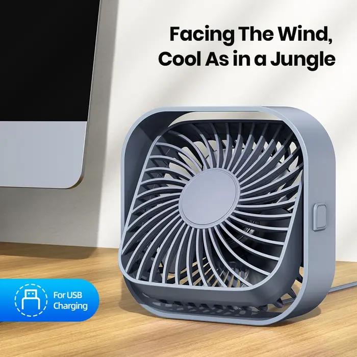 TOPK Mini ventilateur Portable USB ventilateur de bureau Table flux d'air fort et fonctionnement sil
