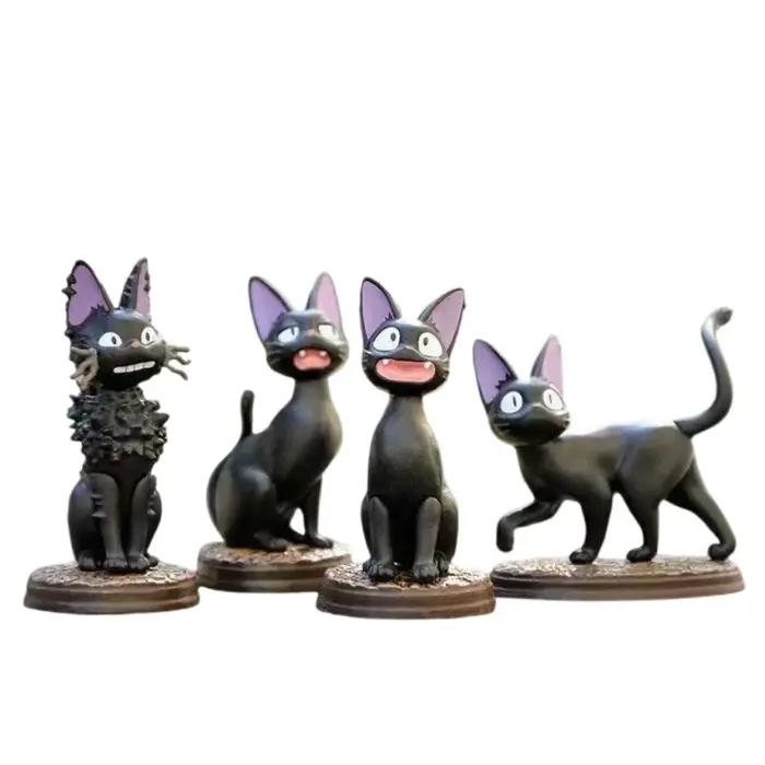 6 pièces/ensemble dessin animé chat noir Jiji Gigi Figure PVC Action jouet poupée modèle ensemble ch