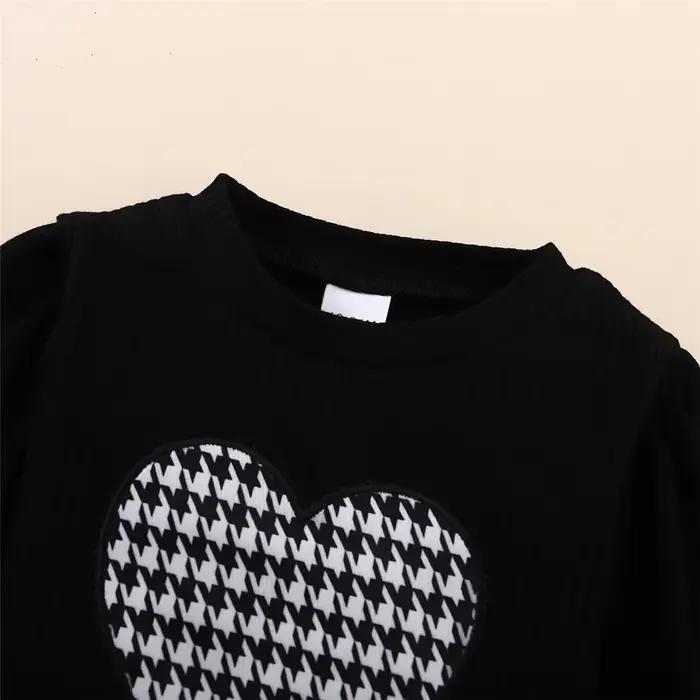Ensemble de vêtements pour petites filles de 1 à 6 ans, ensemble de Style coréen pour enfants, haut