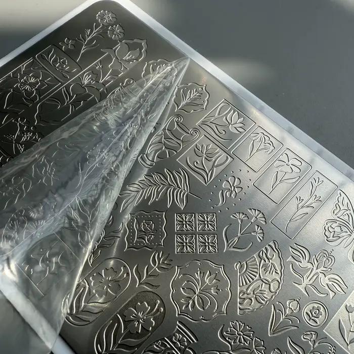 XMQ NAIL ART STAMPING PLATES TEMPLATE DE LONNE