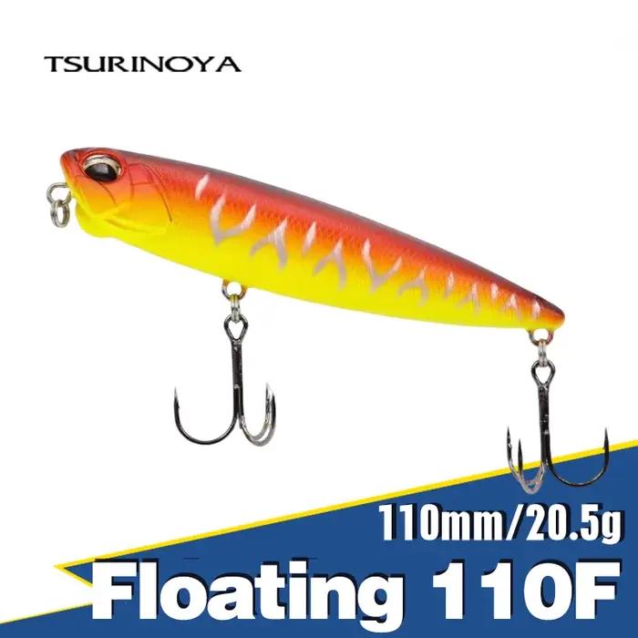 Leurre Flottant Tsurinoya Professionnel Tête de Serpent Wobbler Pêche Lac Plage Occasions Spéciales