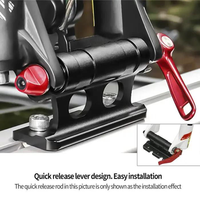Support de montage de fourche de vélo support de vélo à dégagement rapide support fixe de roue arrière de vélo pour transport de voiture occasionnels usage randonnée voyage