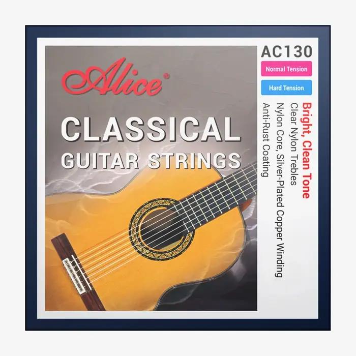 Alice AC130 guitare classique professionnelle cordes de guitare plaqué argent cuivre enroulé clair N