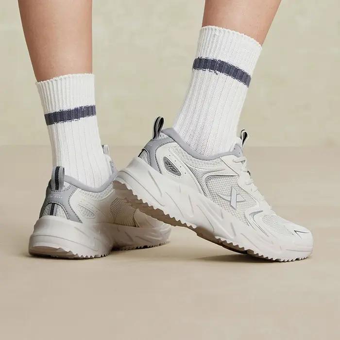 Chaussures femmes Xtep décontractées été - Baskets trekking vintage stabilité résistance usure