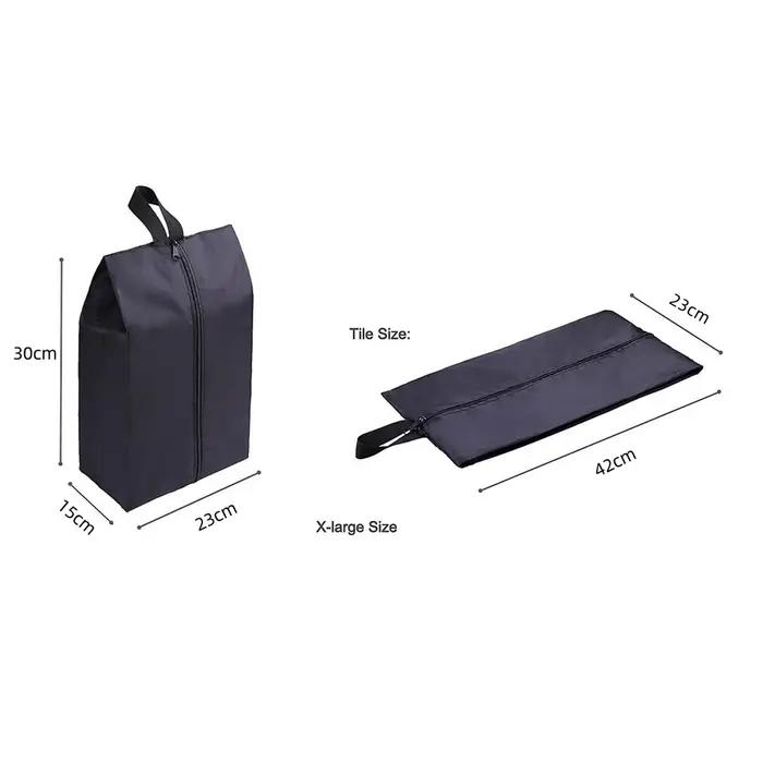 Sacs de rangement de chaussures imperméables portables en Nylon, 2 ou 4 paquets, avec fermeture à gl