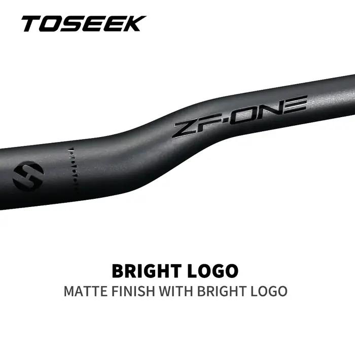 Guidon de vélo de montagne TOSEEK ZF-ONE en fibre de carbone pleine, guidon de vélo de montagne 31,8