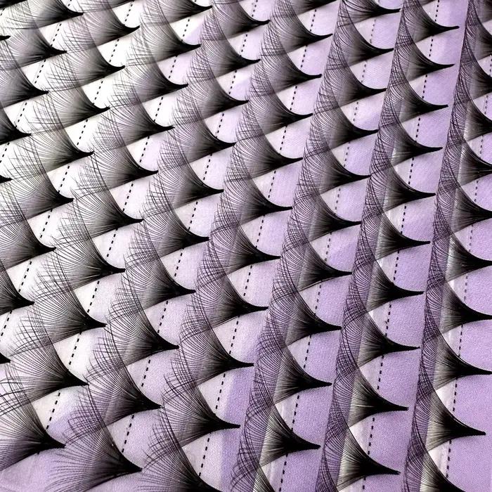 30/40D ventilateurs préfabriqués 0.05 Super moelleux gros ventilateurs Extensions de cils Base mince