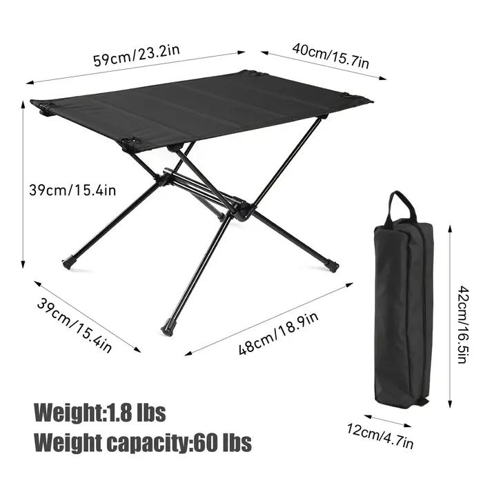 WESTTUNE-Table pliante de camping légère, table enroulable Oxford 1680D, tables de tourisme portable
