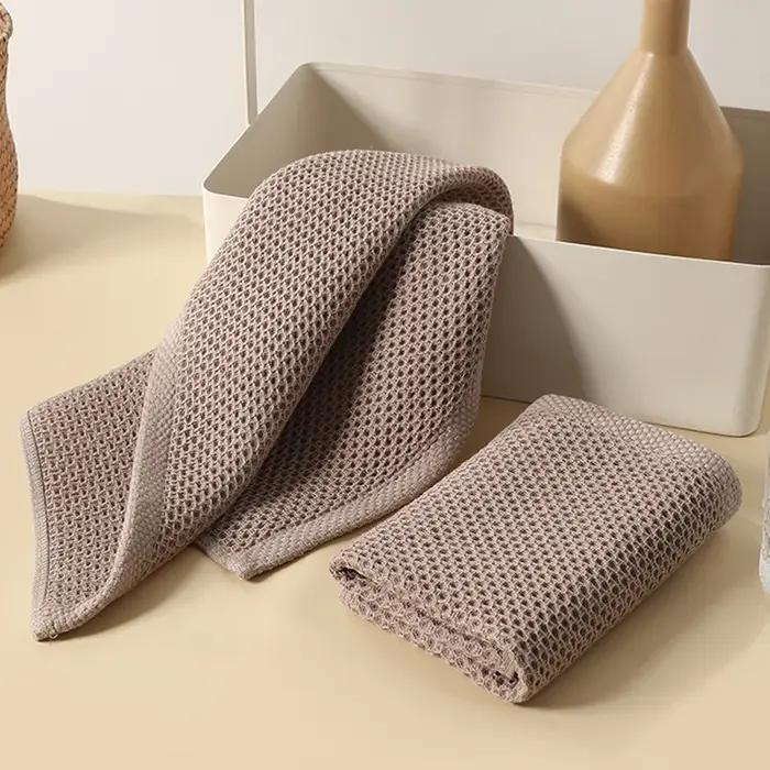 Torchon en coton doux et absorbant, serviette de cuisine, chiffon de nettoyage ménager, outils de cu