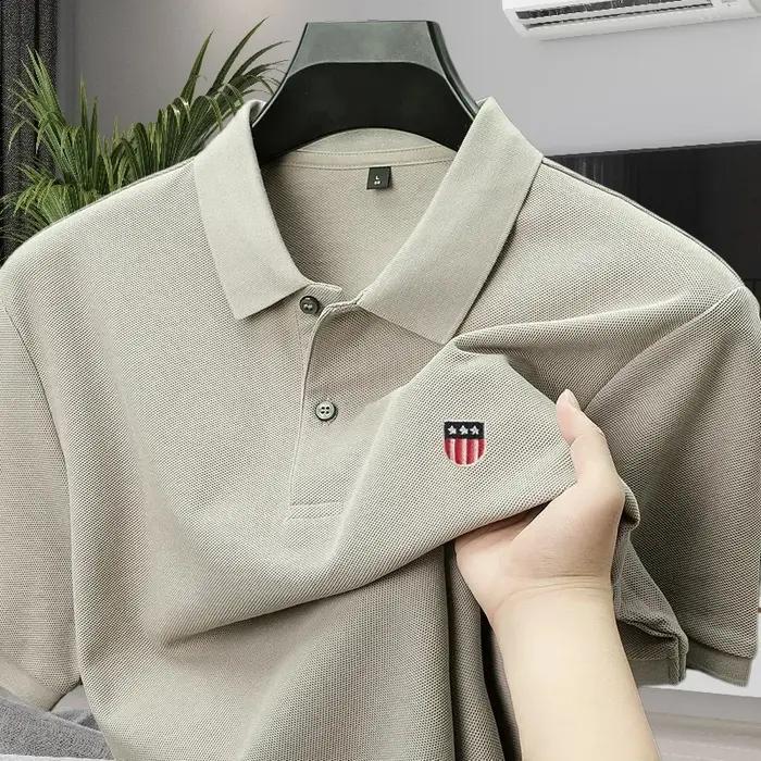 Polo haut de gamme pour homme 100% coton pur style business décontracté manches courtes nouveau modèle été vêtements pour hommes occassions professionnelles et informelles