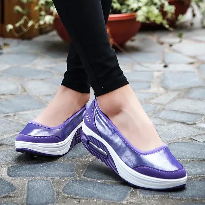 Mocassins femmes 2025 - Baskets décontractées sans lacets pour extérieur en grande taille