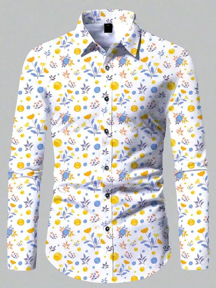 Chemises rétro confortables à manches longues pour hommes, nouveau design décontracté, chemise à la