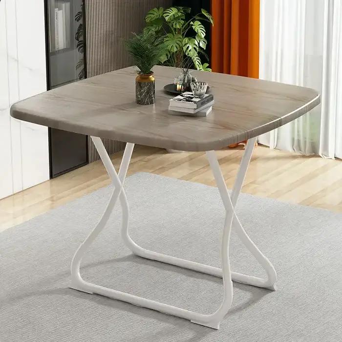 Table à manger pliante Premium 2025, Table carrée Simple et pliable pour petit appartement, Portable