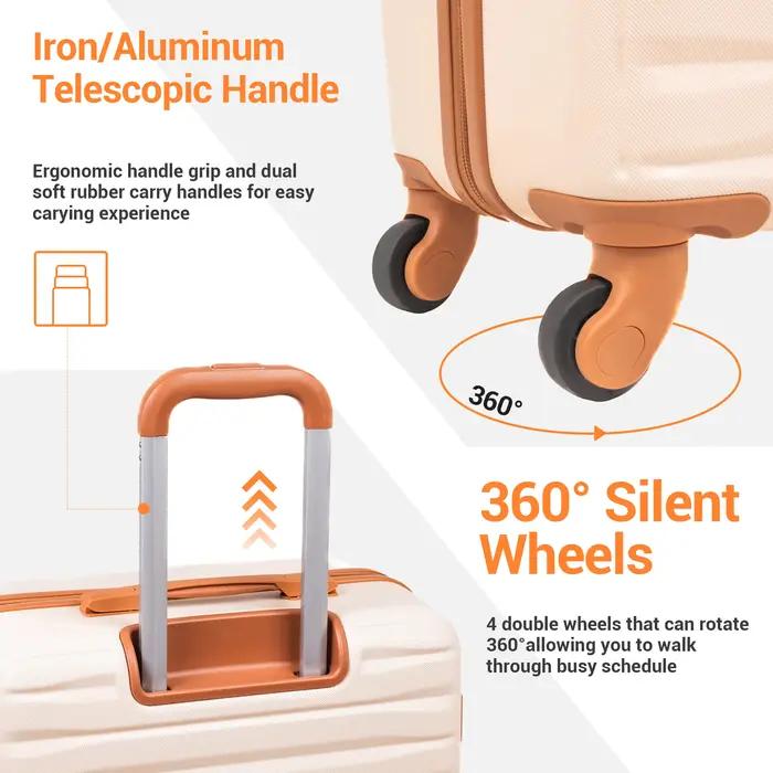 Ensembles de bagages valises 3 pièces avec roue à Double roue rotative, ensemble de valises bagage r