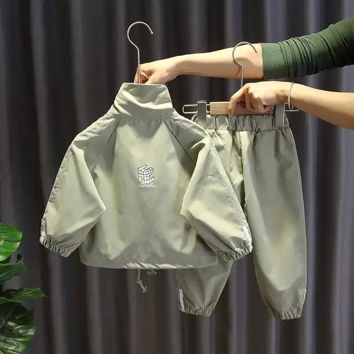 Ensemble de survêtement à imprimé géométrique pour tout-petits et bébés garçons, sweat à capuche et pantalon, tenues pour enfants de 1 à 12 ans occasions spéciales