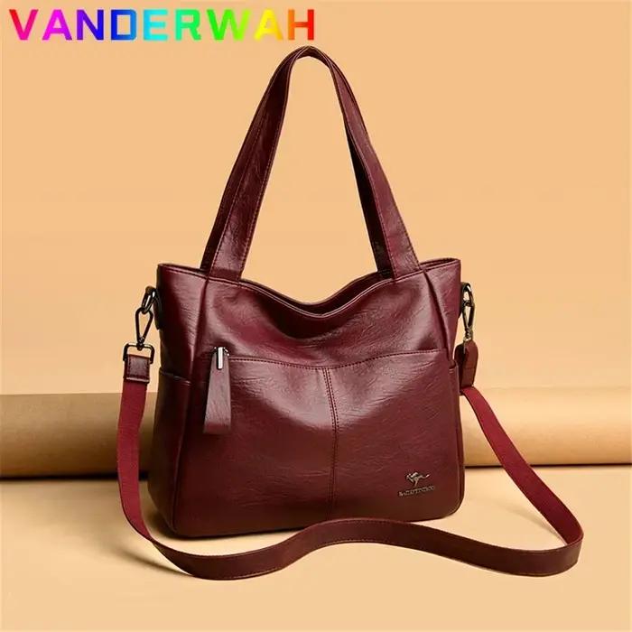 Sacs à main de marque en cuir souple véritable pour femmes, sacoche à poignée supérieure, fourre-tou
