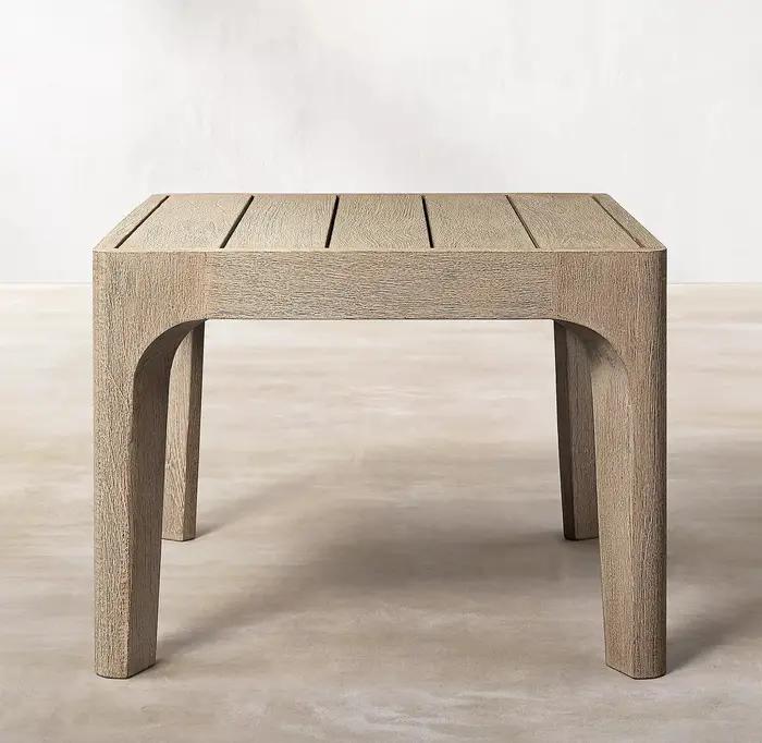 Mobilier d'extérieur canapés tables chaises style vieilli tissu imperméable rotin et bois massif vil