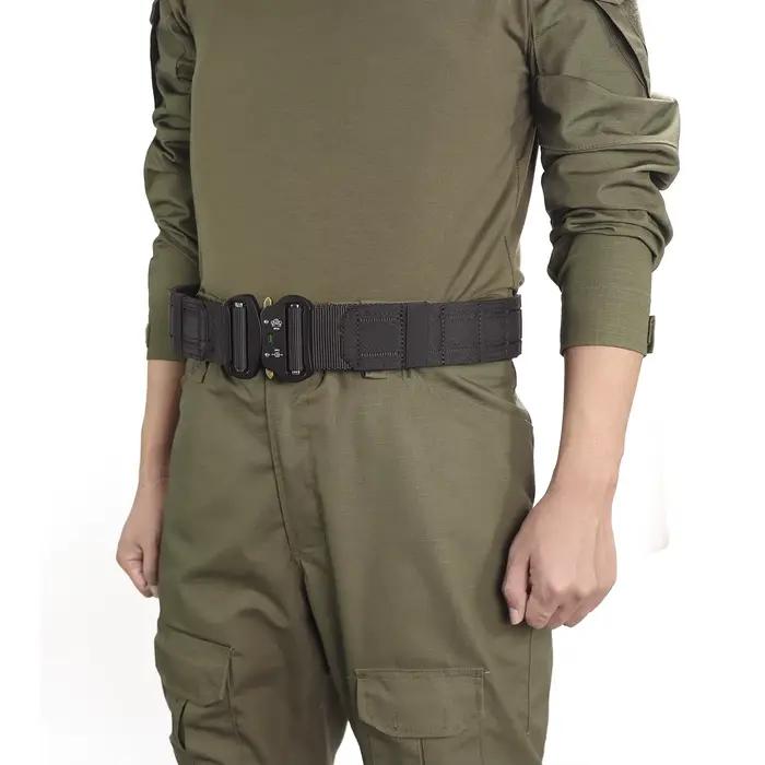 Ceinture tactique de 2 pouces, boucle métallique à dégagement rapide, ceintures MOLLE Airsoft pour h