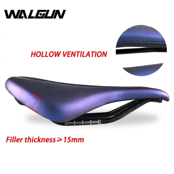 Selle ultralégère en Fiber de carbone dégradé bleu-violet adapté pour vélo vtt ts101 accessoires vtt