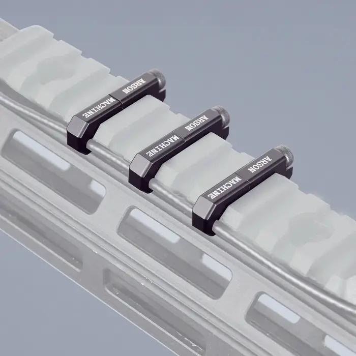 Nouveau système de guidage de fil de Clip de câble de commutateur de M-LOK en aluminium 3 pièces pou