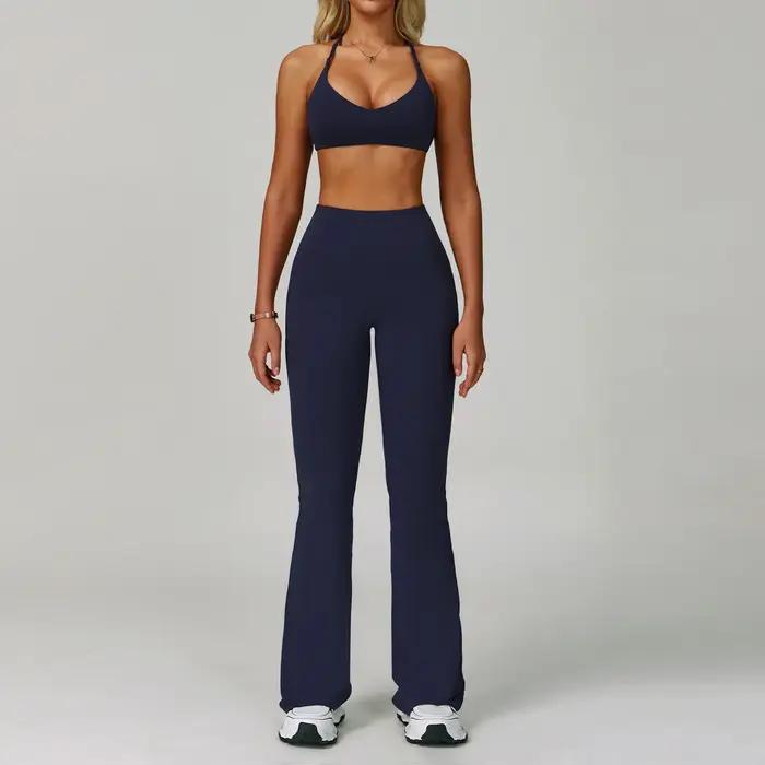 Ensemble de survêtement pour femmes 2 pièces Vêtements de fitness Ensembles de yoga Vêtements de spo