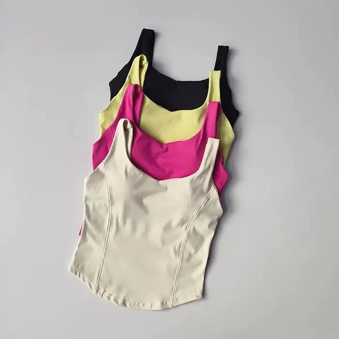 Femmes Sexy Sport soutien-gorge culture hauts bustier tubulaire soutien-gorge femme Streetwear sans