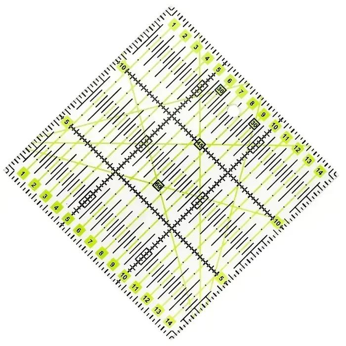 Règle de Patchwork de Quilting de 15cm, 1/2 pièces, règle de coupe de tissu, règles de couture en ac