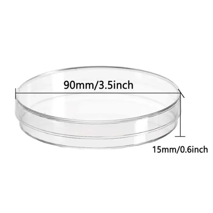 Boîtes de pétri en plastique 35-90mm, plat de Culture cellulaire résistant aux hautes températures a