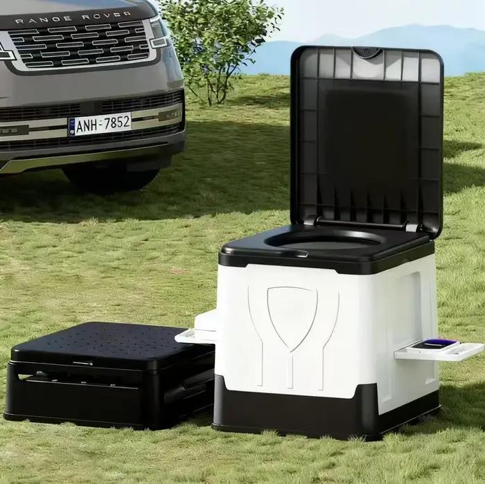 Toilettes pliantes pour voiture, toilettes d'urgence mobiles pour voyages en camping, toilettes temp