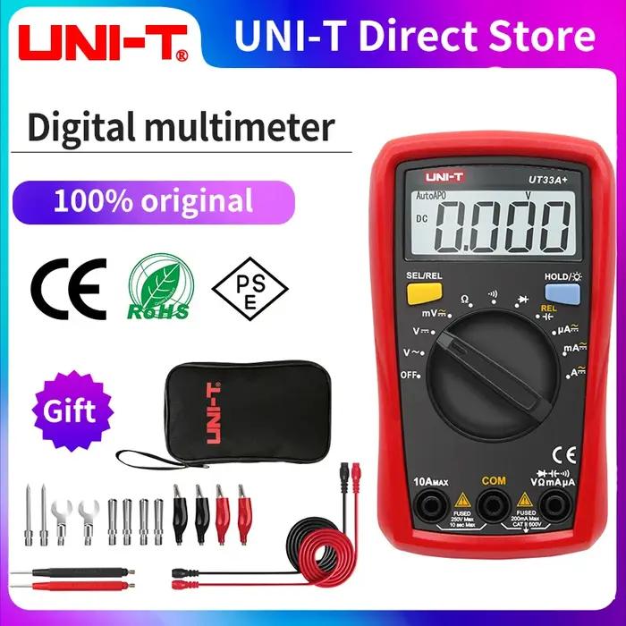 UNI-T UT33A UT33B UT33C UT33D Plus multimètre de poche ampèremètre numérique voltmètre mesure de rés