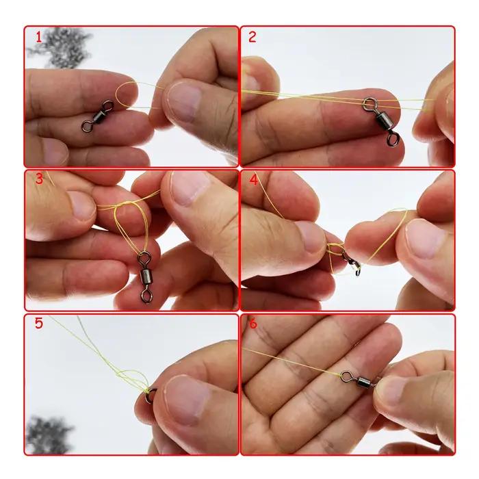 Connecteur de pêche pivotant, roulement à billes, pivotant, roulement de perles en acier inoxydable,