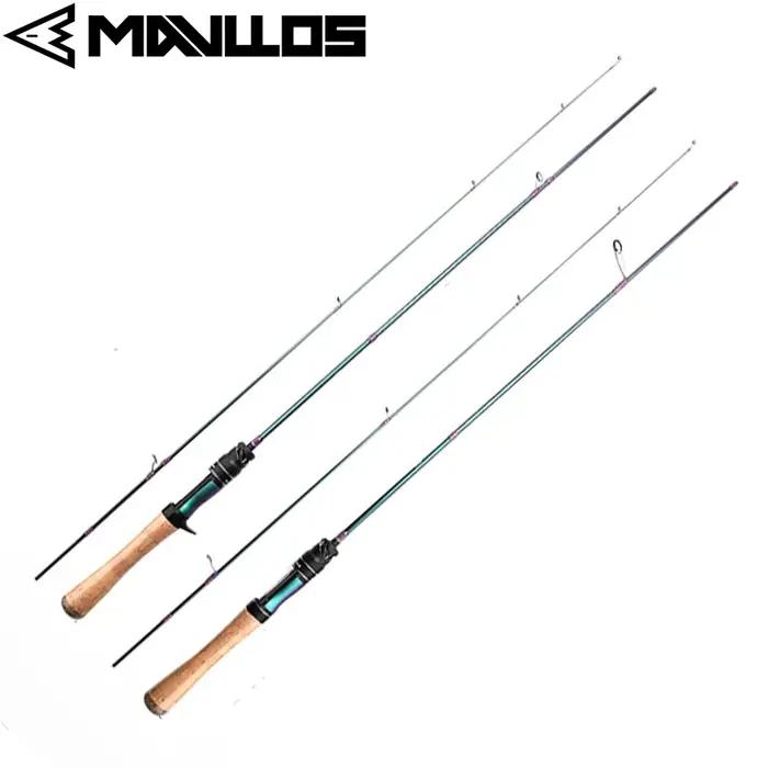 Canne à pêche à la truite Mavllos Rancy avec pointe solide UL rapide, leurre 0.6-8g ligne de canne à