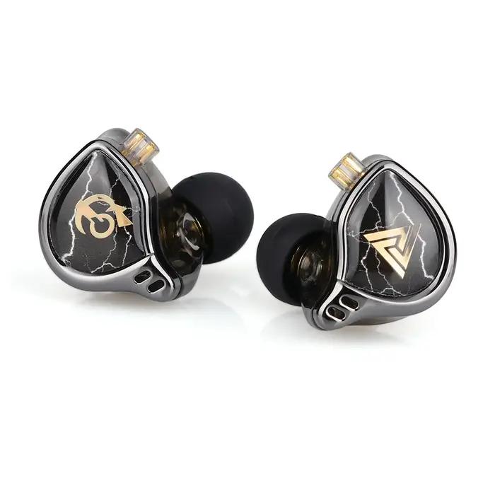 QKZ – écouteurs intra-auriculaires, à diaphragme revêtu de titane, hi-fi, à cavité semi-ouverte, pla