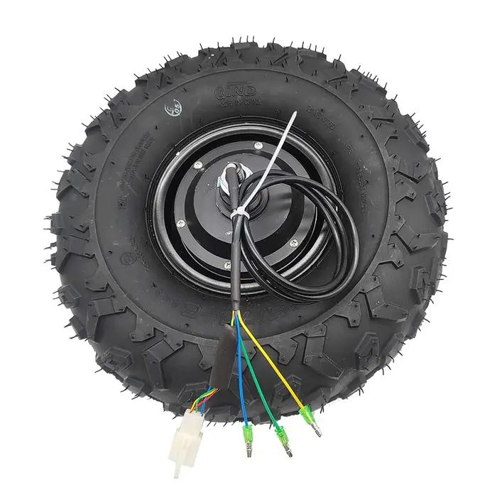 Kit de moteur électrique sans balais pour brouette de 24v 36v 48v 350w 500w, pneus tout-terrain de 1