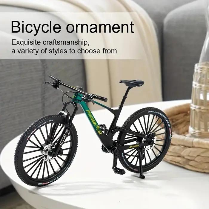Modèle de vélo de montagne vintage en métal alliage moulé sous pression mini jouet de bureau classique décoration de la maison unique et authentique